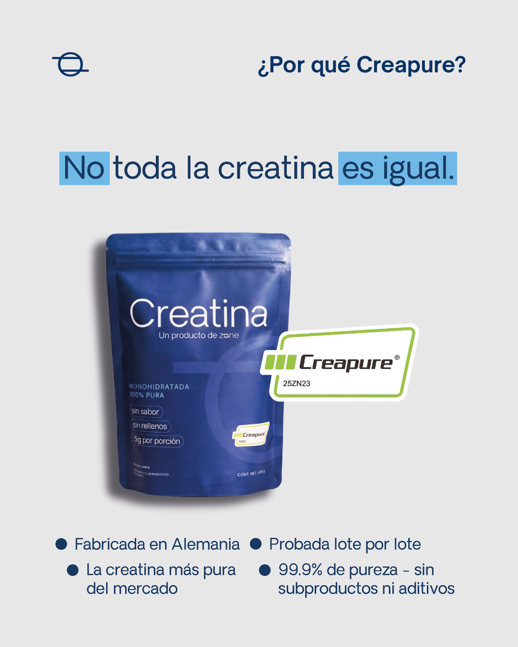 Zone Creatina Monohidratada Creapure®